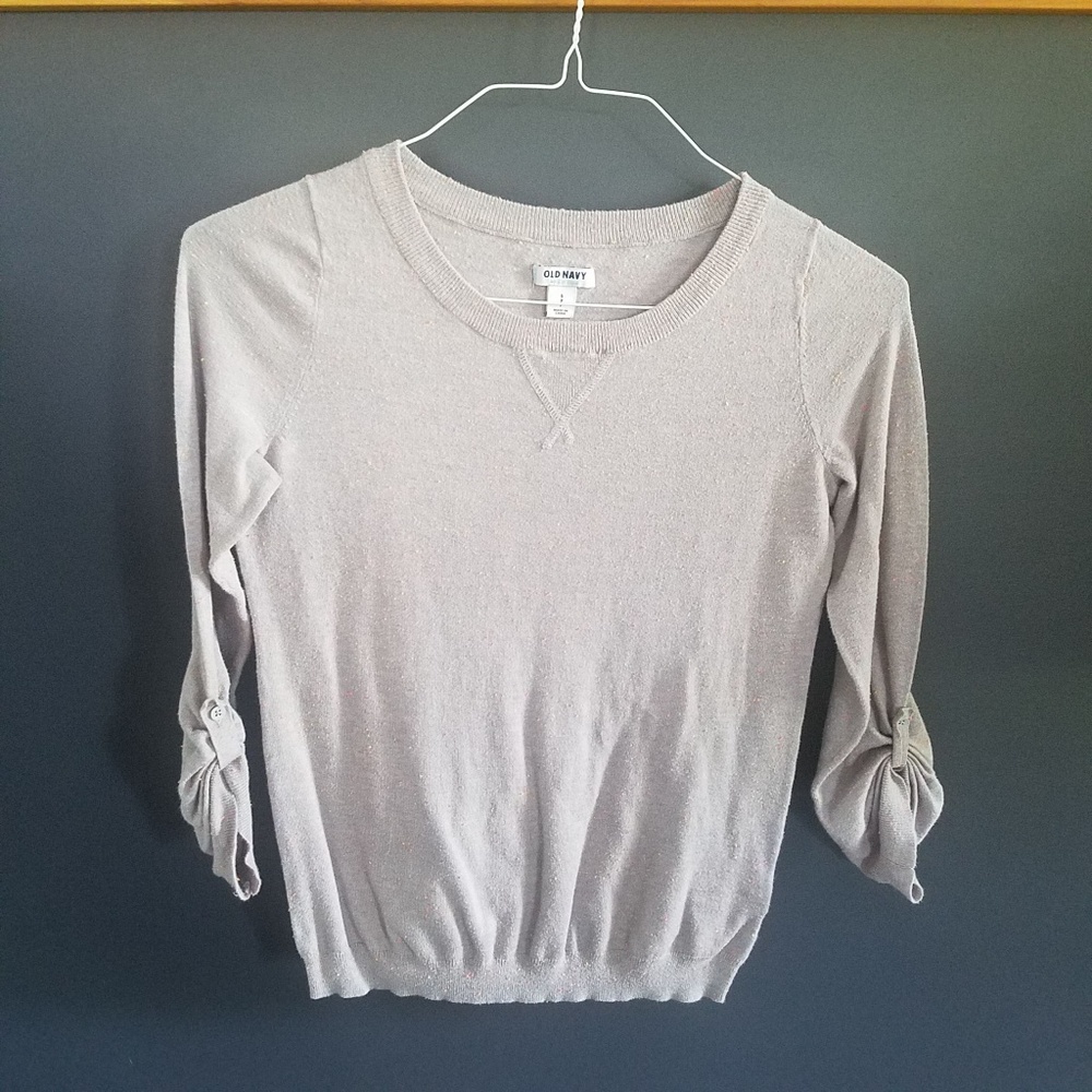 Old Navy | Gray with Neon Sprinkles Sweater